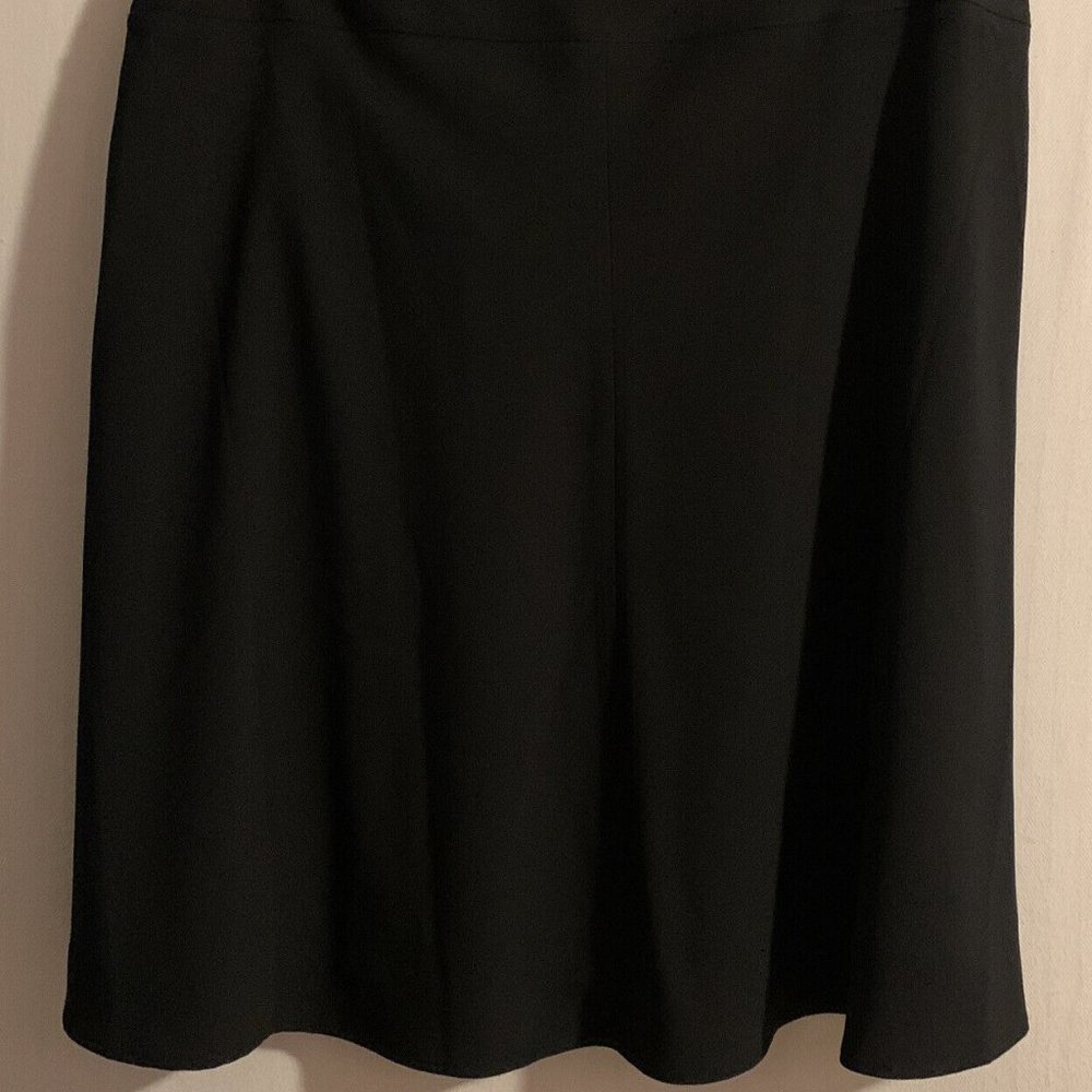 Lane Bryant Womens Full Flared Lined Skirt Black Size 20